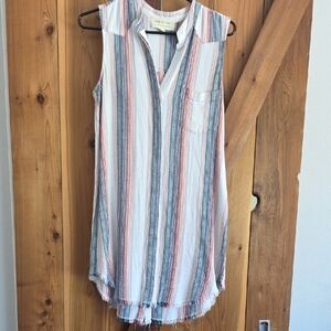 Cloth And Stone Multicolor Striped Tunic